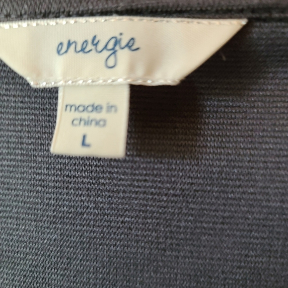 Energie Women's L Gray Jacket with 3/4 Roll-Up Sleeves - Picture 8 of 11